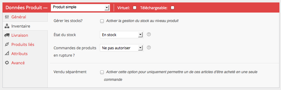 gestion des stocks avec woocommerce